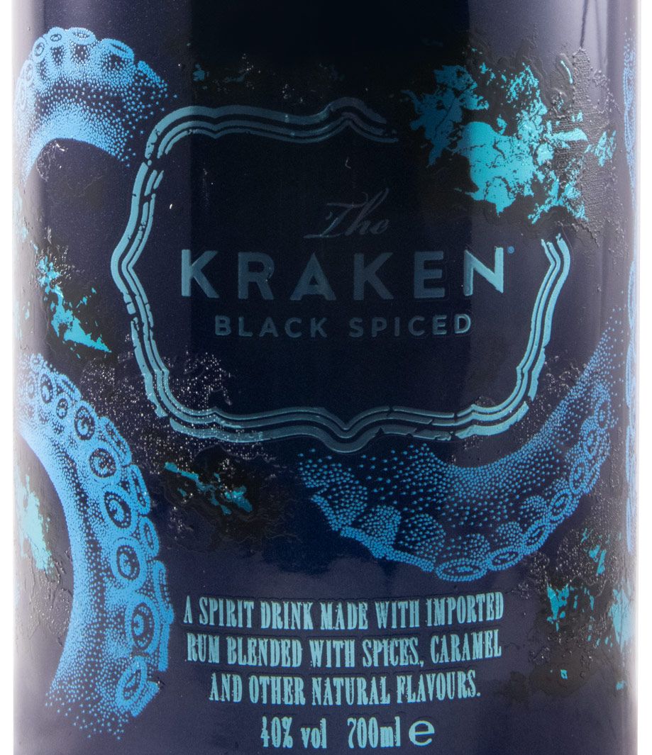 Rum Kraken Black Spiced Edição Limitada (garrafa em cerâmica azul)