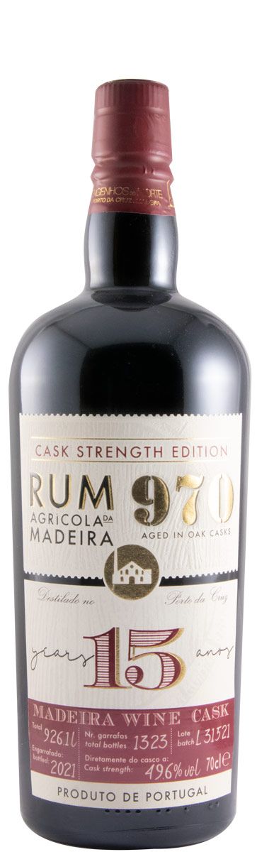 Rum Agrícola da Madeira 970 Cask Strength 15 years 49.6%