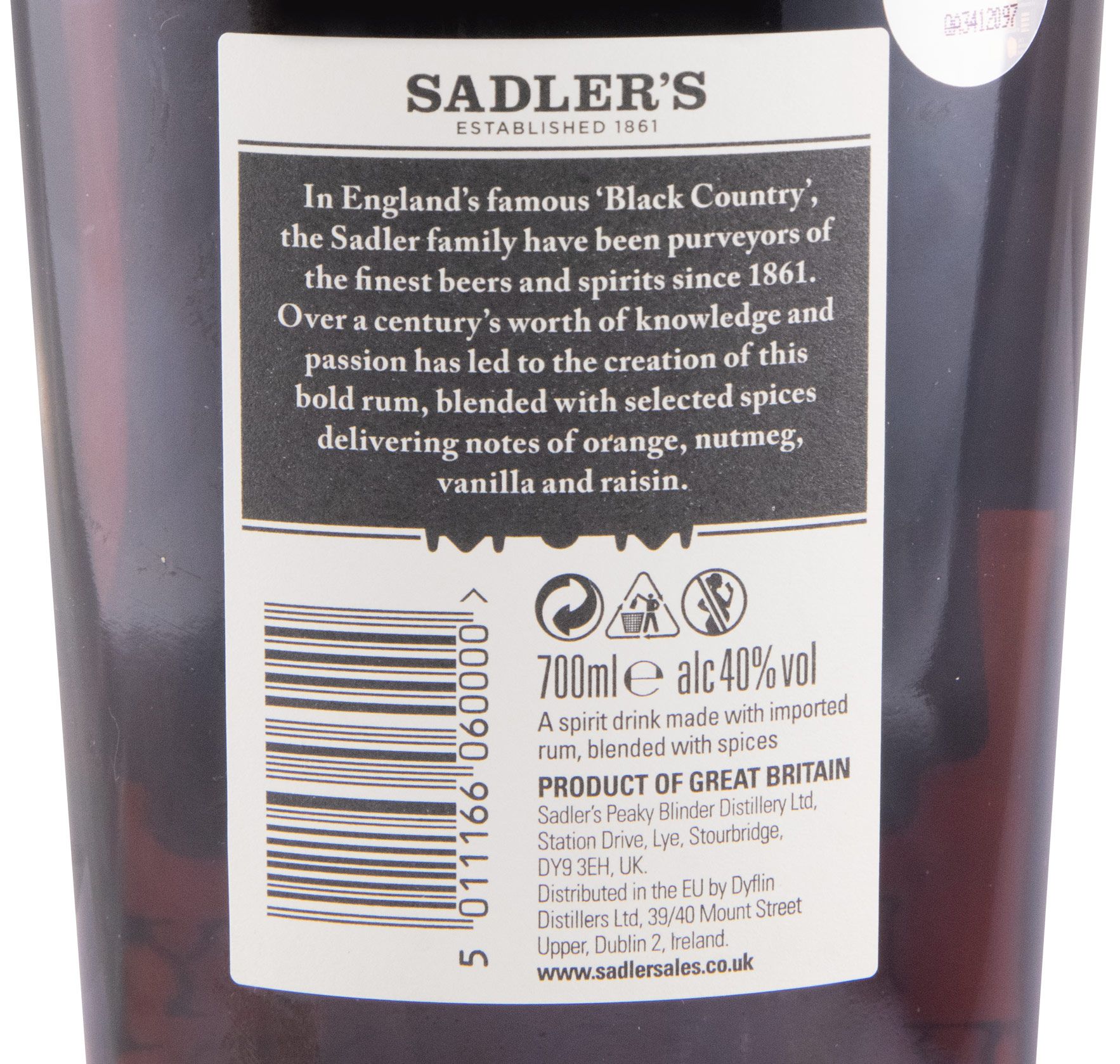 Rum Peaky Blinder Black Spiced