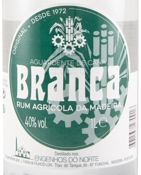 Rum Agrícola da Madeira Branca 40% 1L