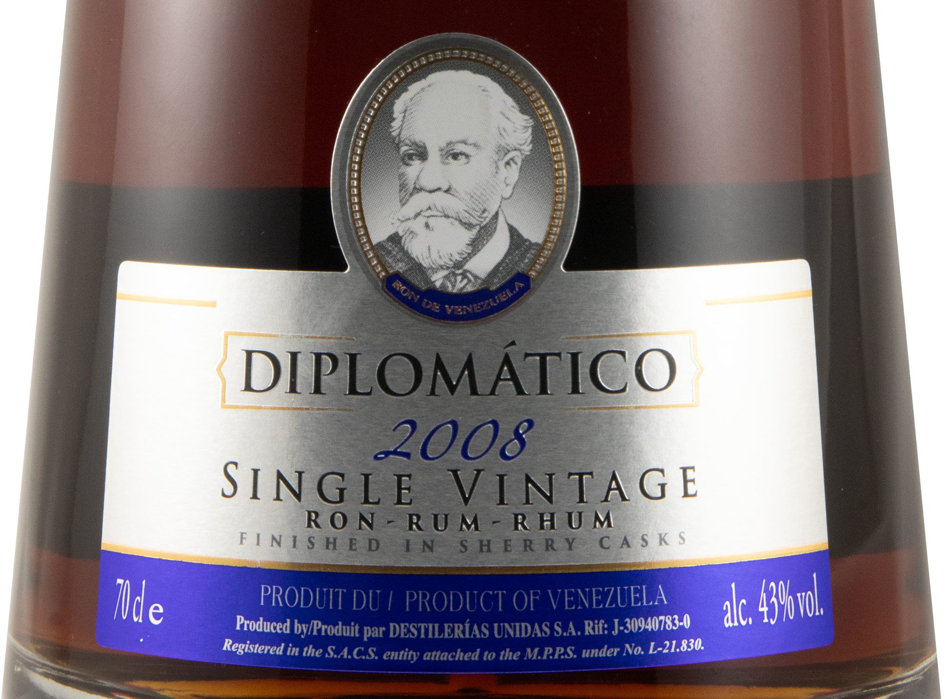 2008 Rum Diplomático Vintage