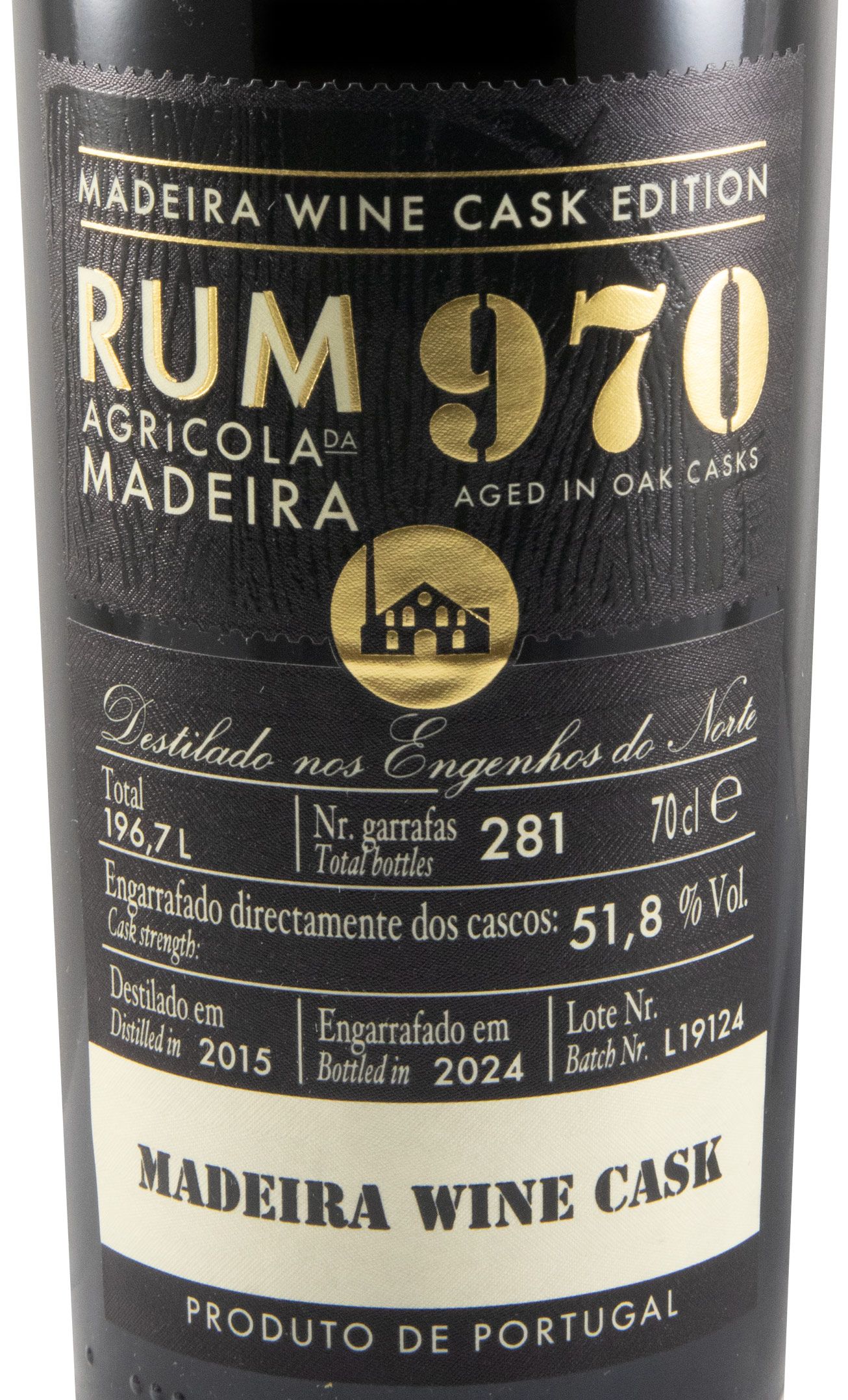Rum Agrícola da Madeira 970 Madeira Wine Cask 51.8%