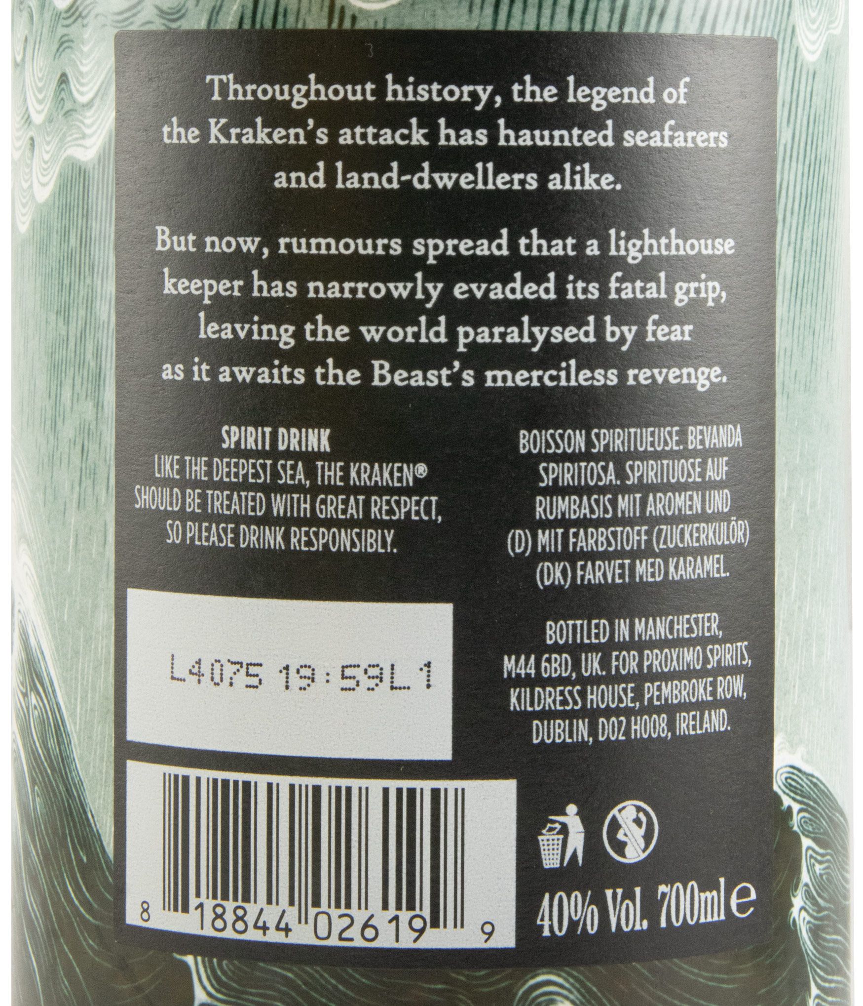 Rum Kraken Black Spiced Legendary Survivor Series The Lighthouse Keeper Limited Edition