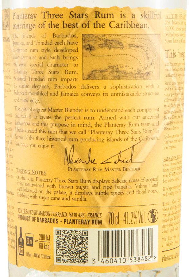 Rum Planteray 3 Stars White