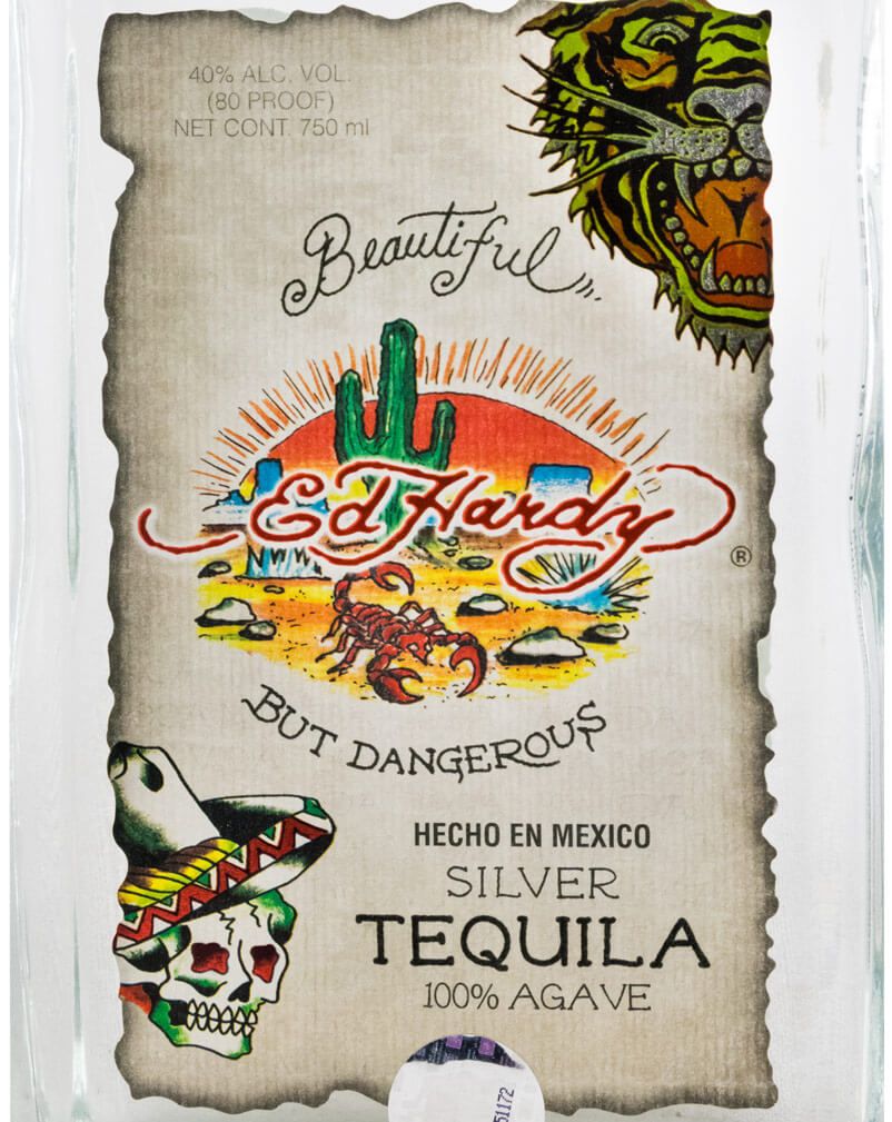 Tequila Ed Hardy Silver 100% Agave