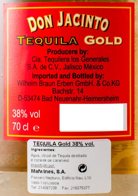Tequila Don Jacinto Gold