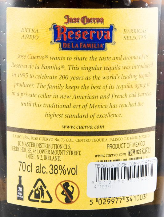 Tequila Jose Cuervo Reserva de la Familia Extra Añejo Edição 2017