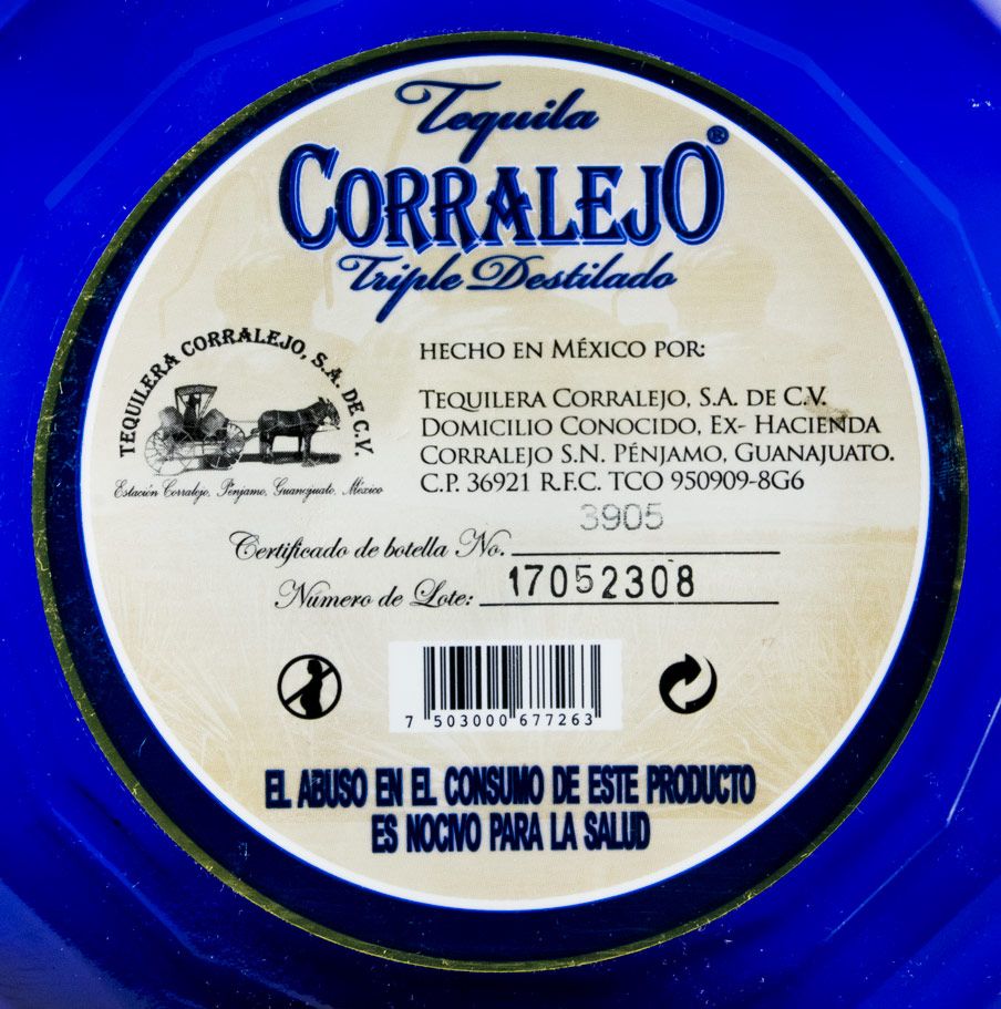 Tequila Corralejo Reposado Triple Destillado