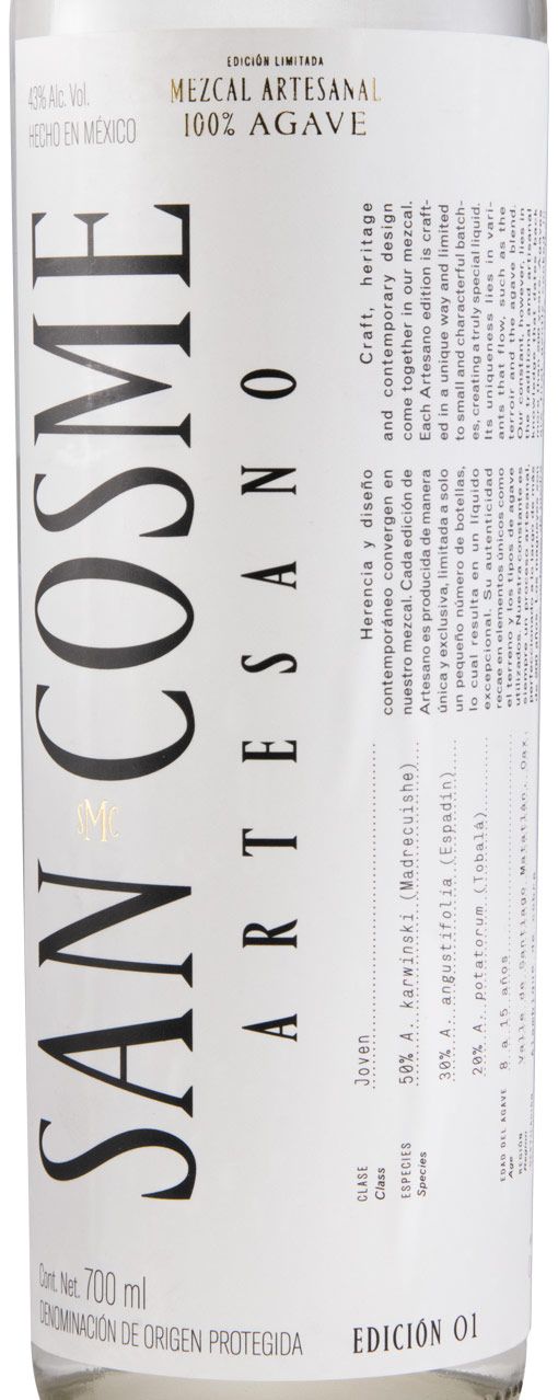 Mezcal San Cosme Artesano Edición 01 Mexico