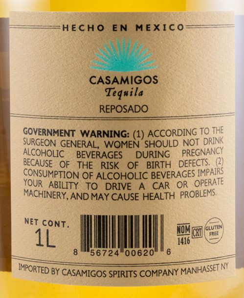 Tequila Casamigos Reposado 1L