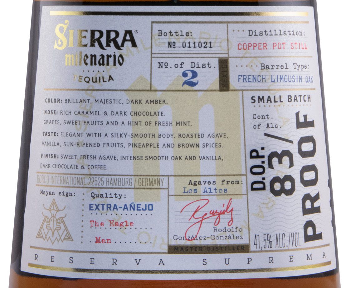 Tequila Sierra Milenario Extra-Añejo