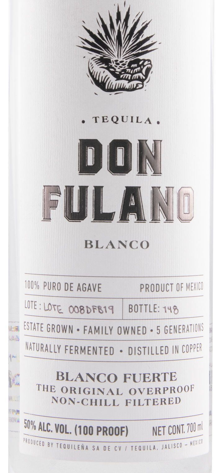 Tequila Don Fulano 100% Agave Blanco Fuerte