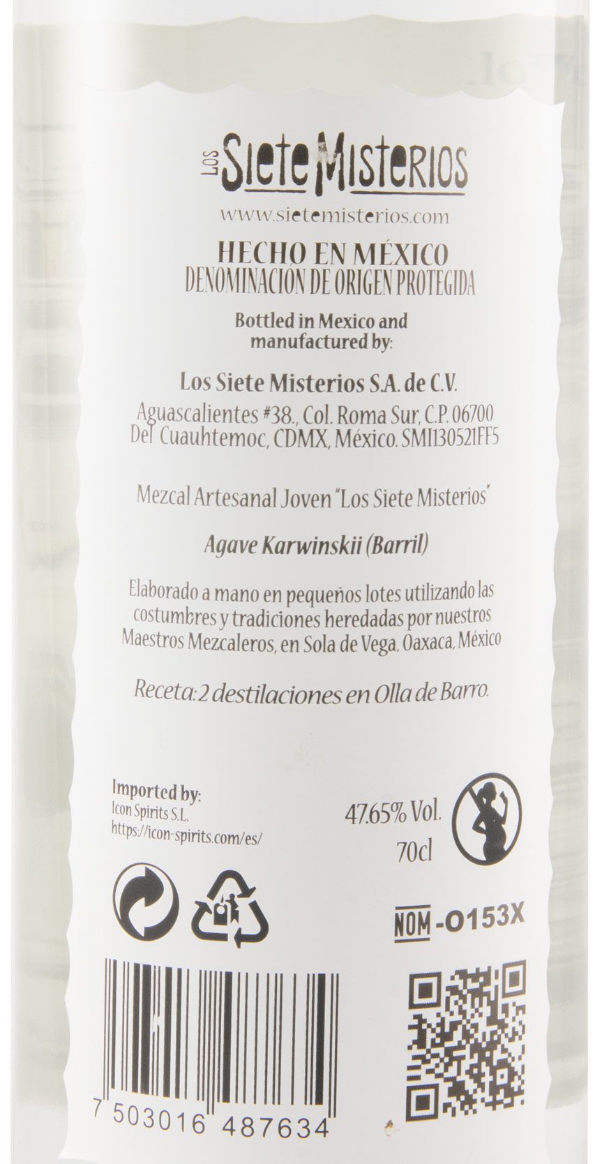 Mezcal Siete Misterios Barril