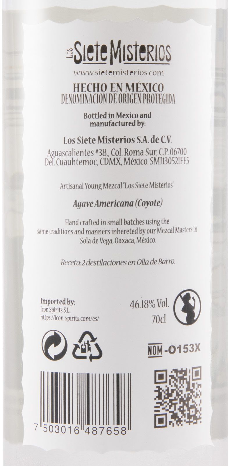 Mezcal Siete Misterios Coyote