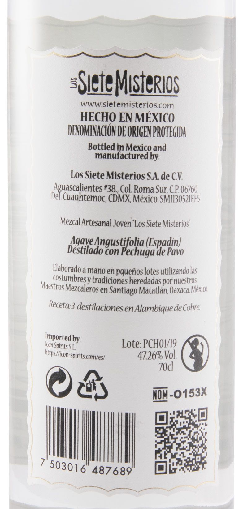 Mezcal Siete Misterios Pechuga
