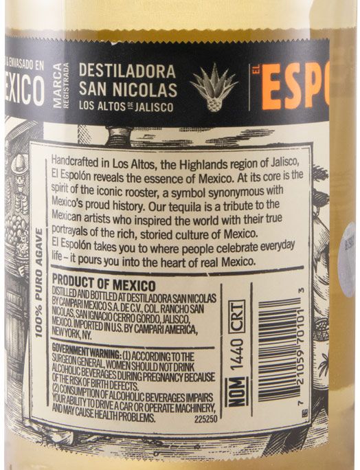 Tequila Espolòn Reposado 1L