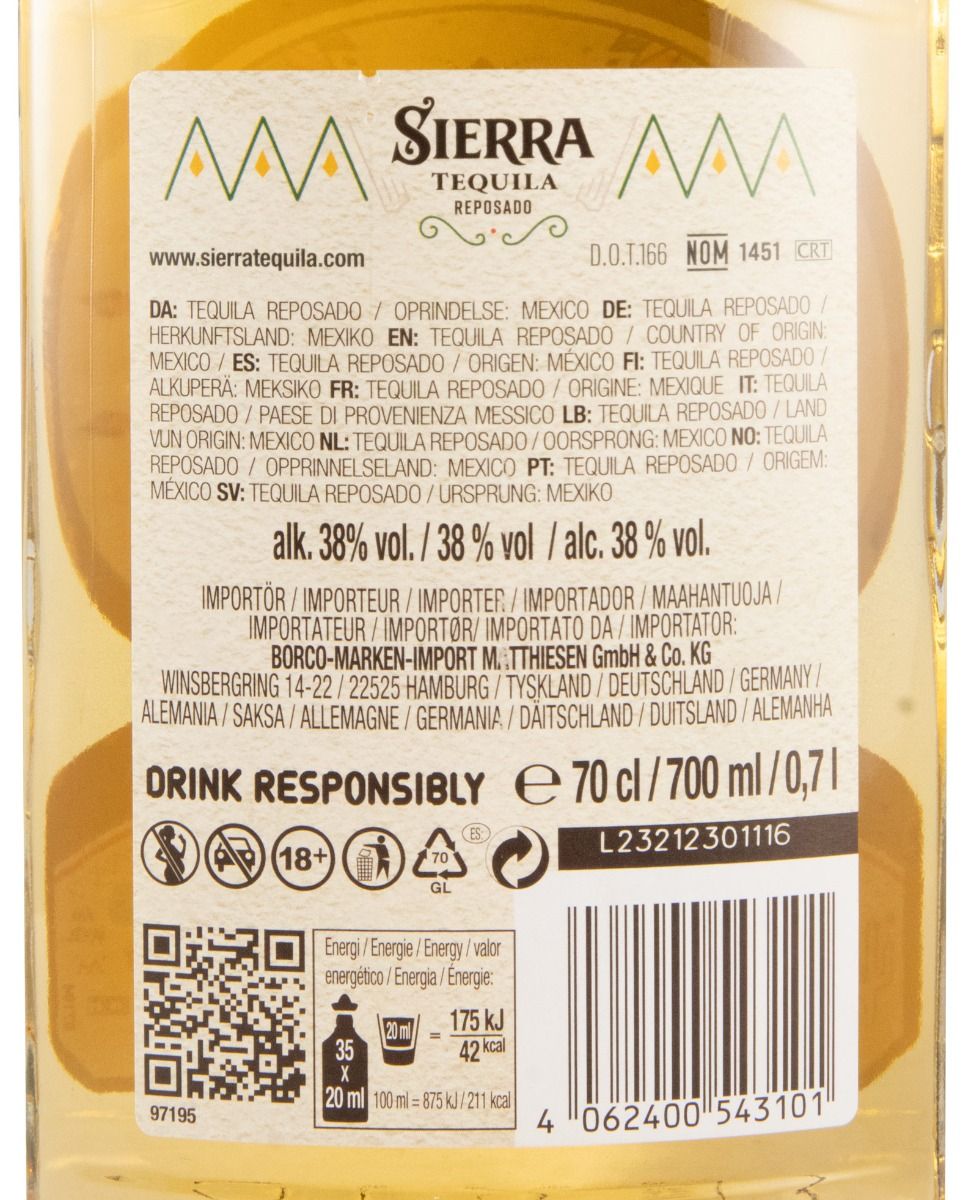 Tequila Sierra Dia de Los Muertos Reposado Edição Limitada