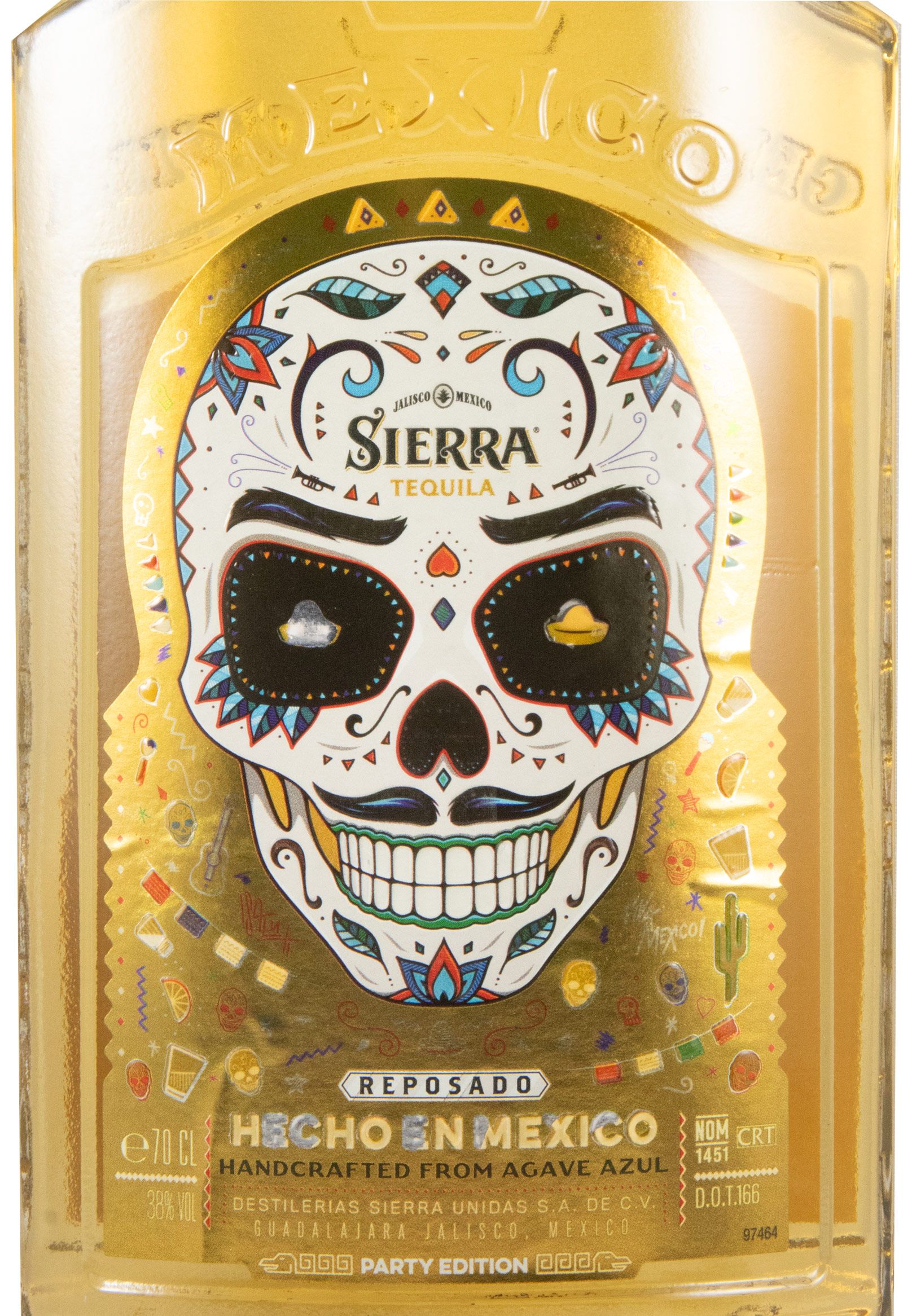 Tequila Sierra Dia de Los Muertos Reposado Party Edition