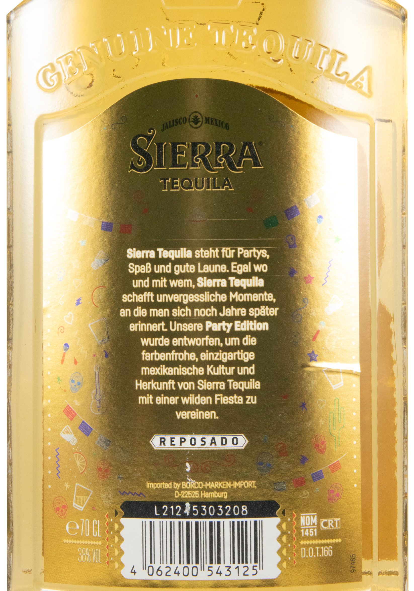 Tequila Sierra Dia de Los Muertos Reposado Party Edition
