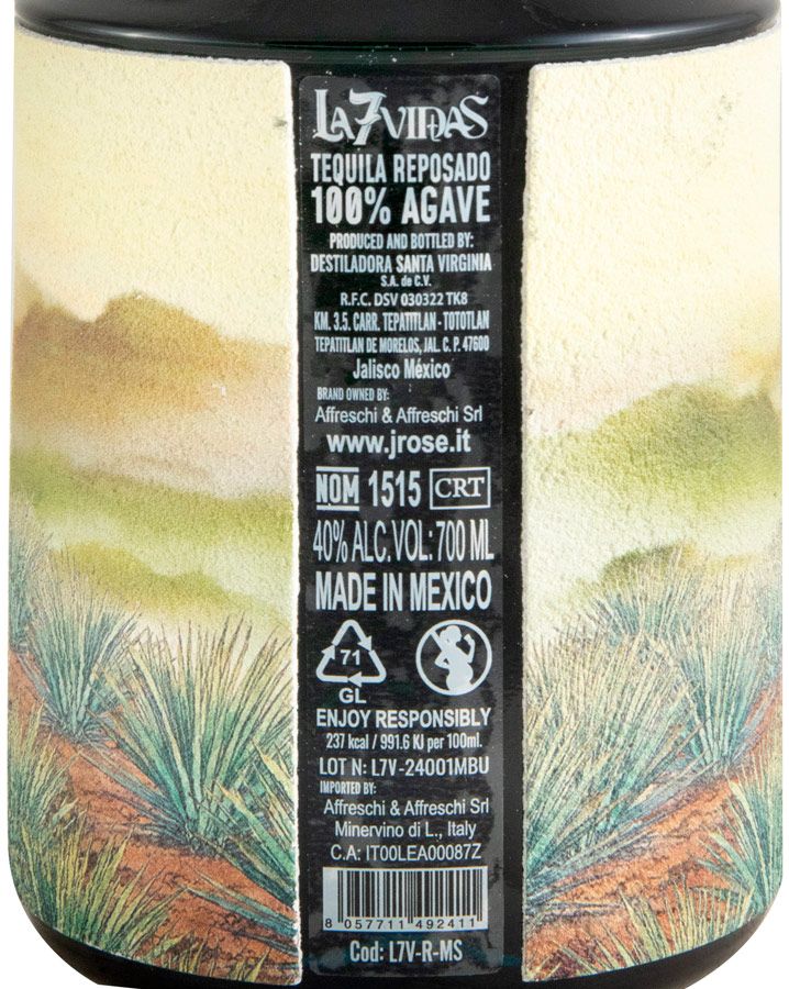 Tequila La7Vidas Reposado (com Livro de Banda Desenhada)