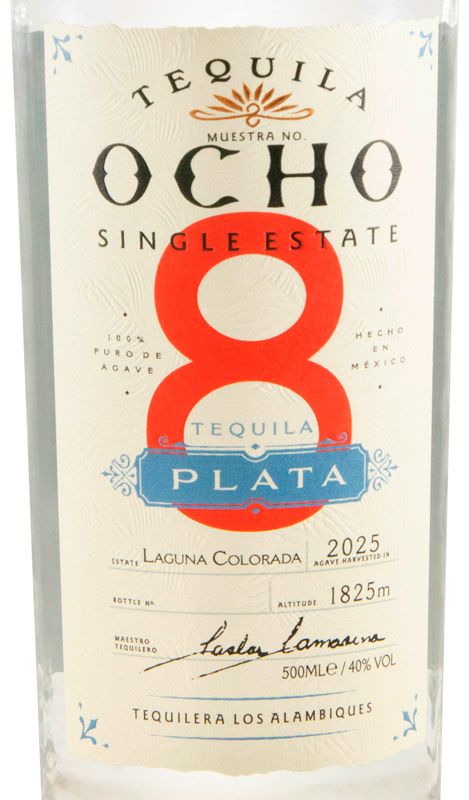 Tequila Ocho Plata 50cl