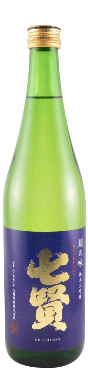Sake Shichiken Kinu No Aji Junmai Daiginjo 72cl