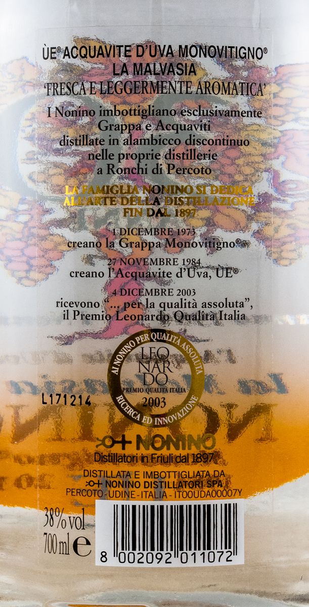Grappa Nonino La Malvasia ÙE