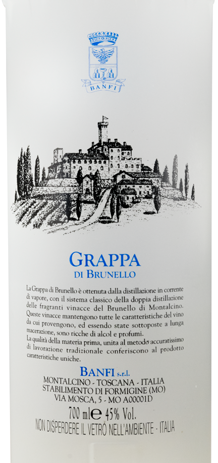 Grappa di Brunello Castello Banfi