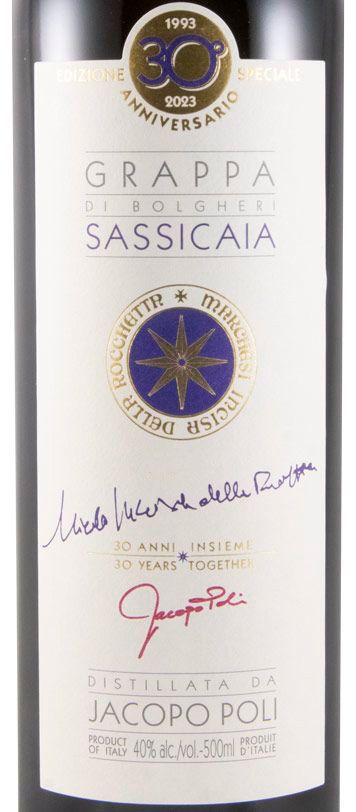 Grappa Jacopo Poli Sassicaia di Bolgheri 50cl