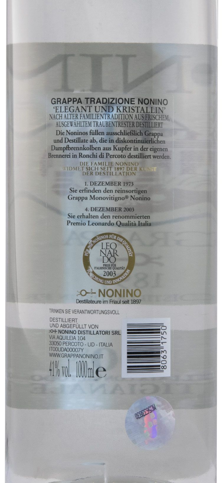 Grappa Nonino Tradizionale 1L