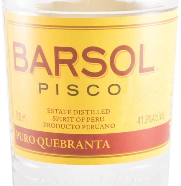 Aguardente Pisco Barsol Quebranta