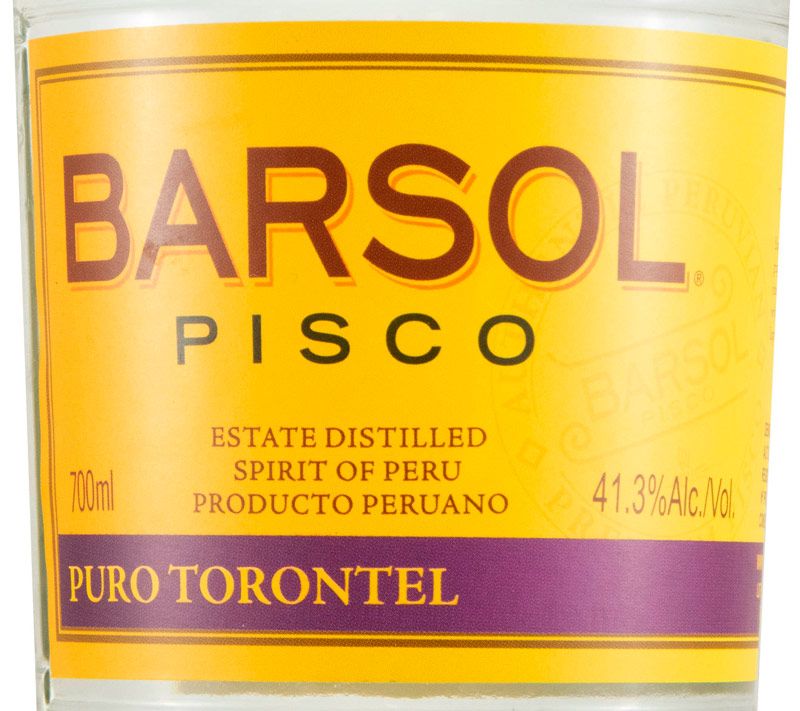 Spirit Pisco Barsol Puro Torontel