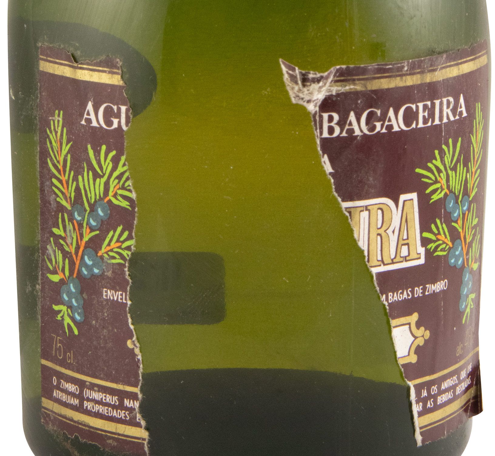 Aguardente Bagaceira Zimbreira Velha (rótulo danificado) 75cl