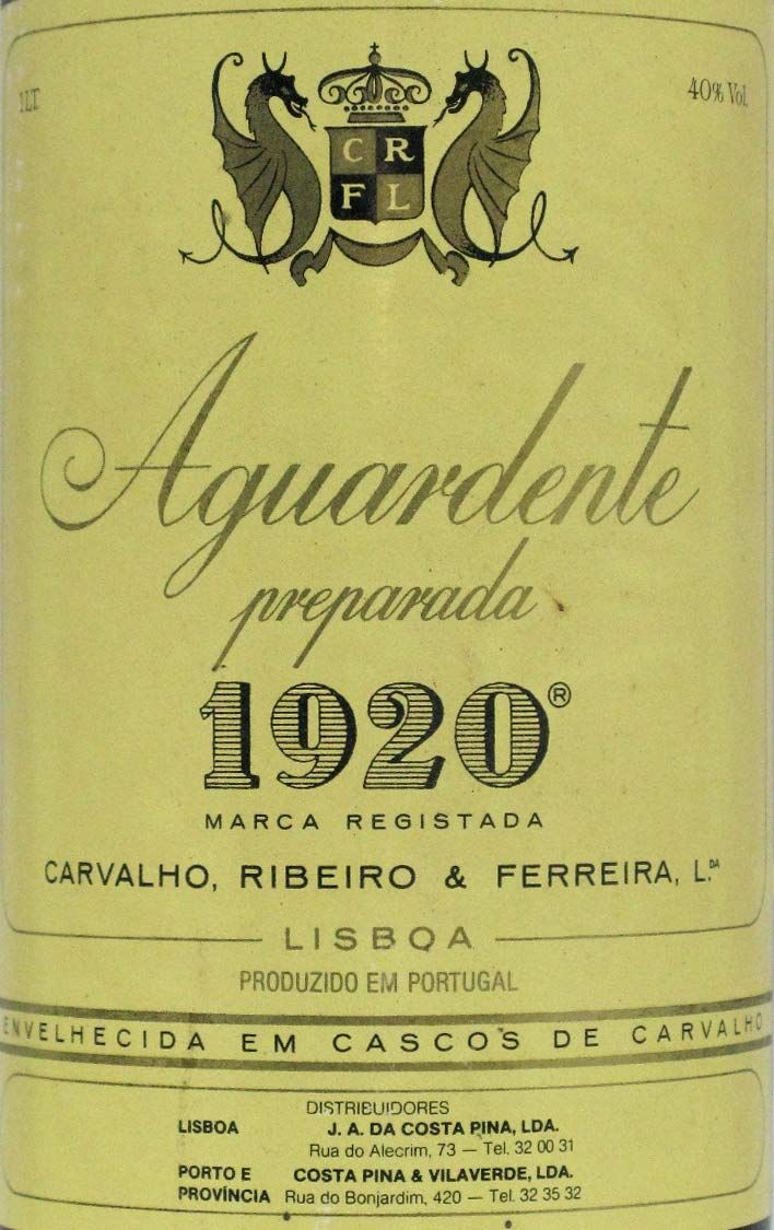 Wine Spirit 1920 Prepared (screw cap) 1L