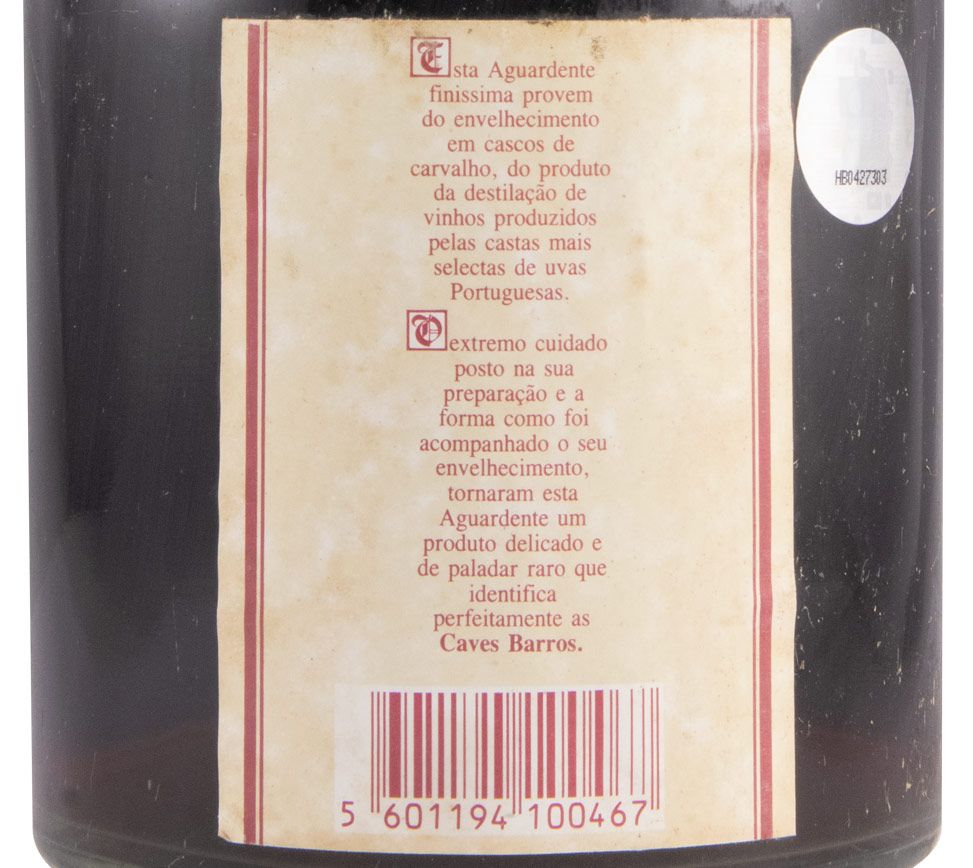 Aguardente Vínica Barros Velha Reserva