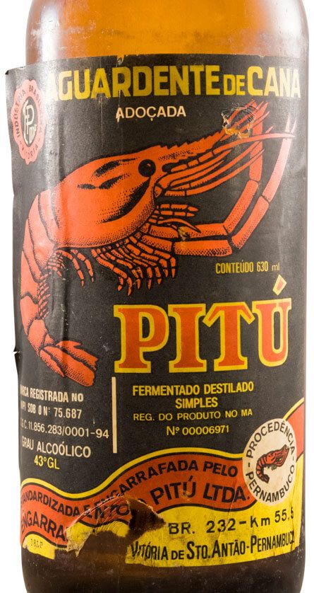 Aguardente de Cana Pitú 63cl