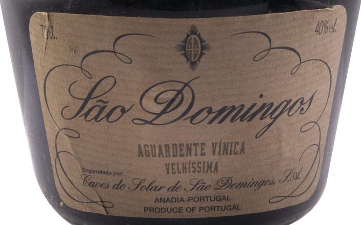 Aguardente Vínica São Domingos Velhíssima (garrafa antiga)
