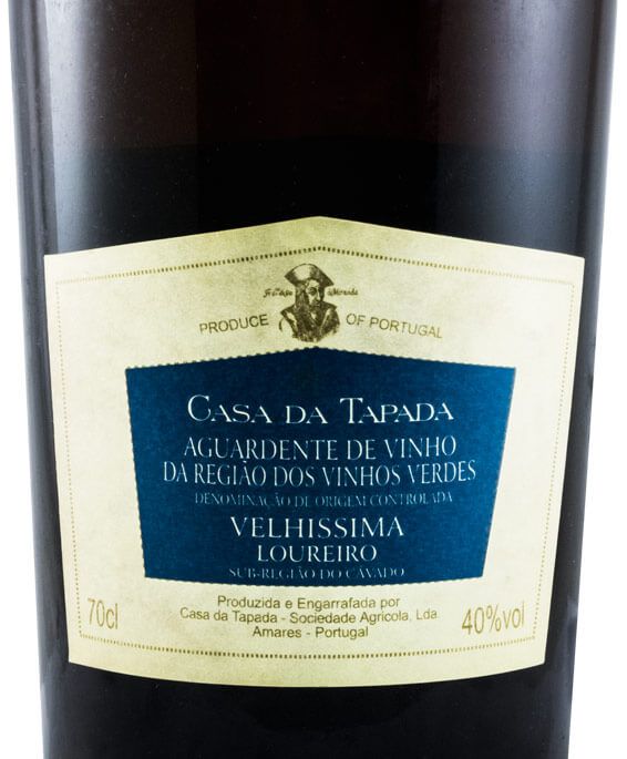 Aguardente Vínica Casa da Tapada Loureiro Velhíssima