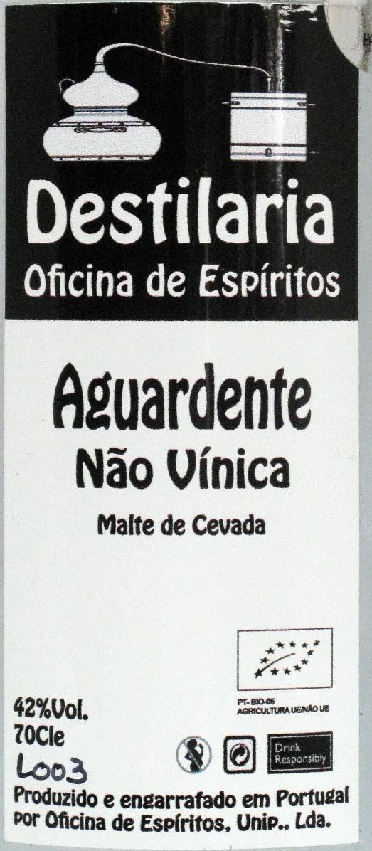 Aguardente Não Vínica Oficina de Espíritos