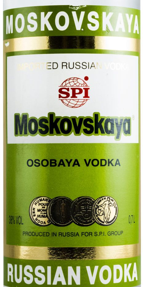 Vodka Moskovskaya (former bottle)
