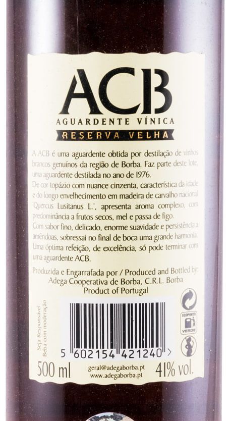 Wine Spirit Borba Reserva Velha 50cl