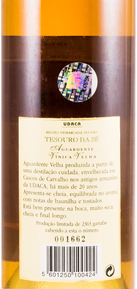 Aguardente Vínica UDACA Tesouro da Fé 50cl