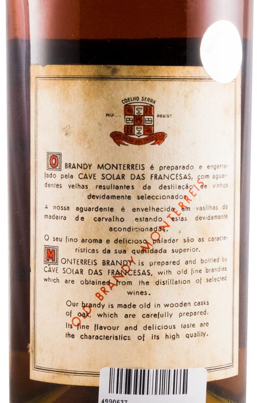 Brandy Monterreis 5 Estrelas 75cl
