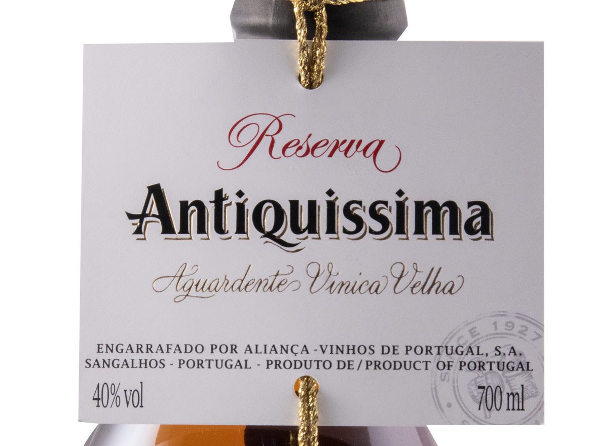 Aguardente Vínica Antiquíssima Reserva Velha