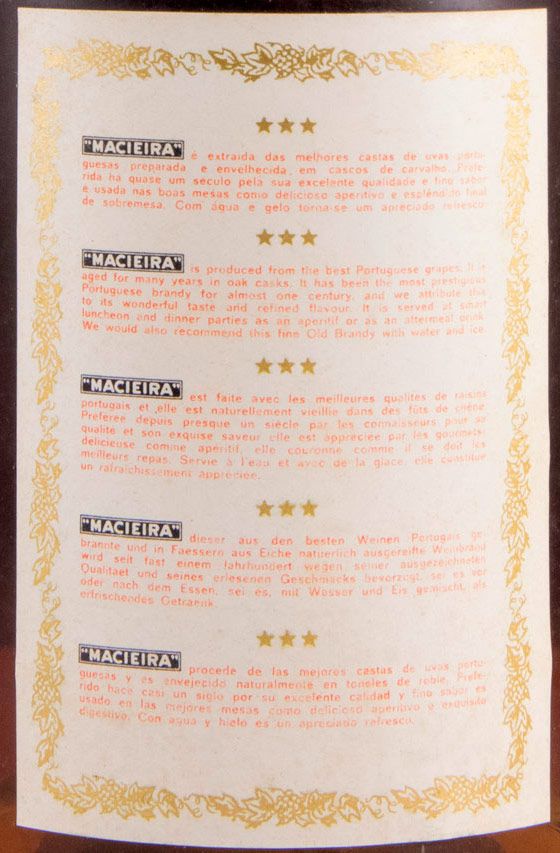 Brandy Macieira 3 Stars (white label) 90cl