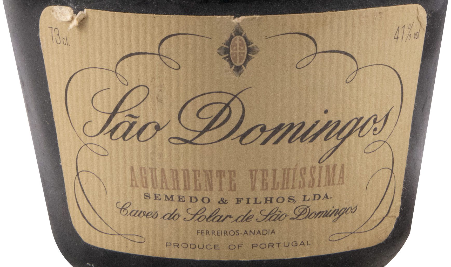 Aguardente Bagaceira São Domingos Prestígio Velhíssima 73cl