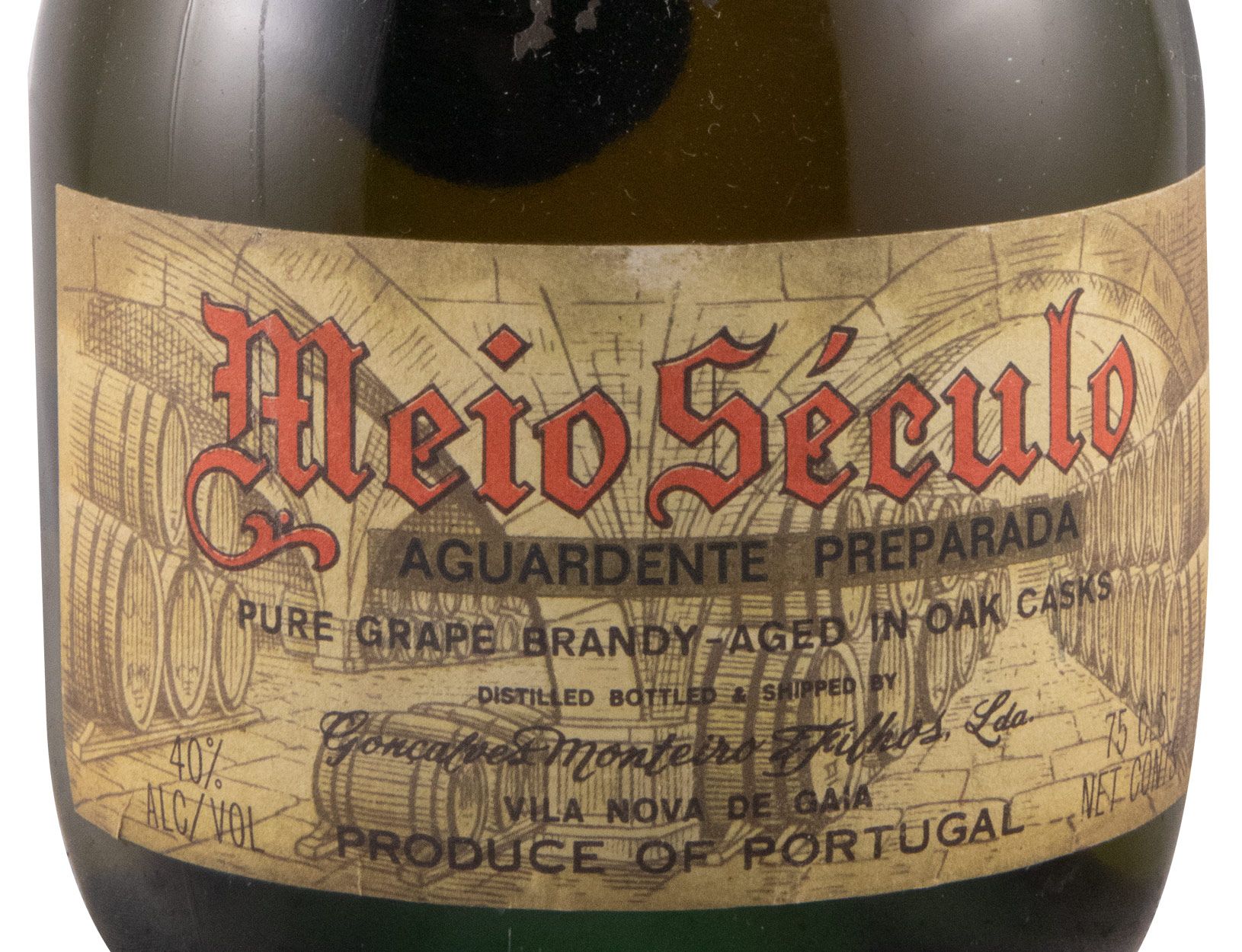 Aguardente Vínica Meio Século Velha Preparada VO 75cl