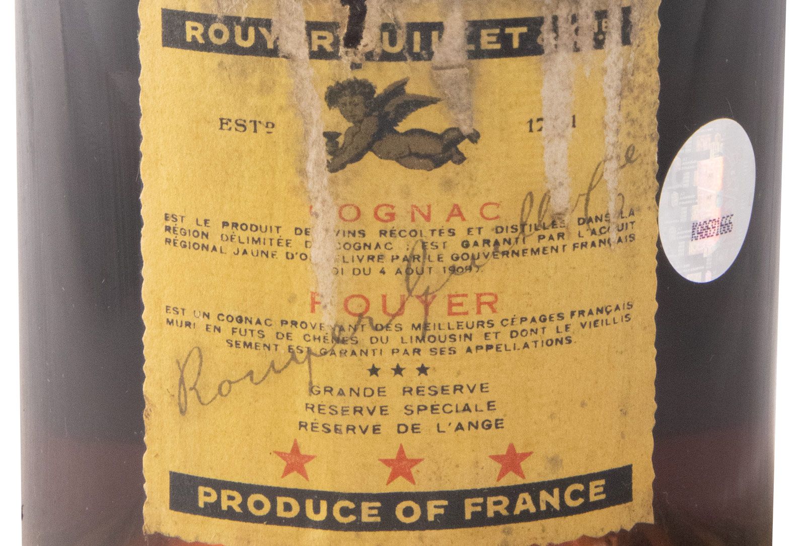 Cognac Rouyer Guillet Angel Brand 3 Estrelas