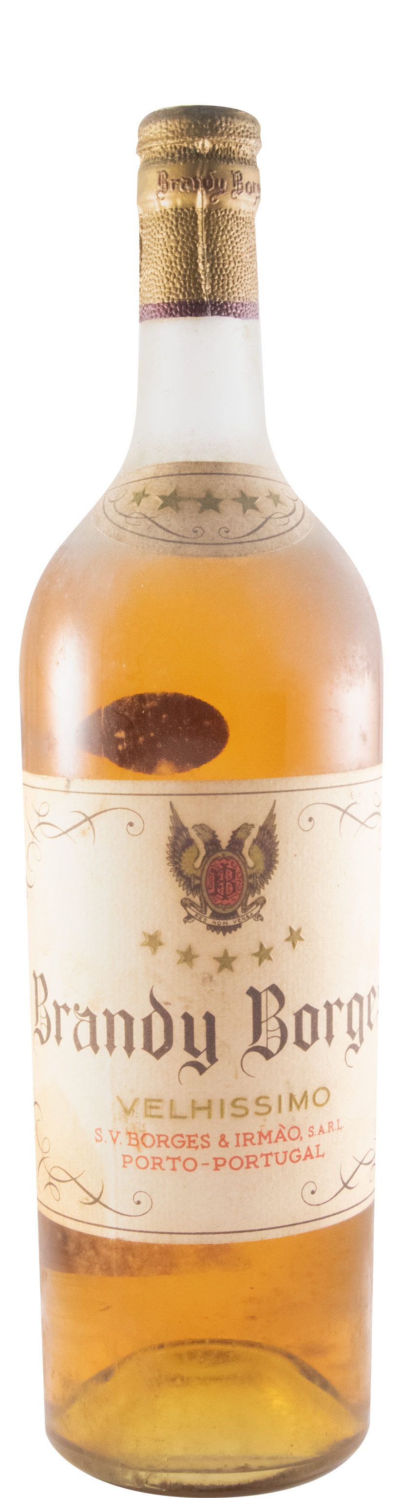 Brandy Borges 5 Estrelas Velhíssimo (rolha de cortiça) 1L