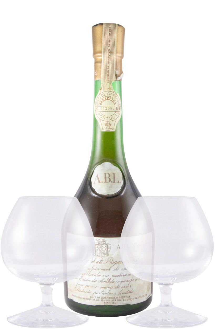 Aguardente Bagaceira Aveleda Velha 75cl c/2 Cálices